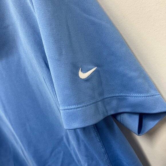 Nike Golf Dri-Fit Tour Performance Polo Shirt Blue White XL - Picture 5 of 8